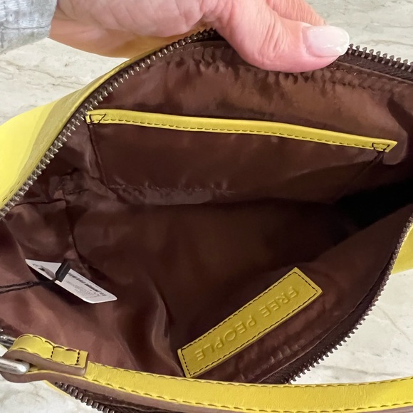 Free People leather Yellow Designer Shoulder Bag - Picture 12 of 13
